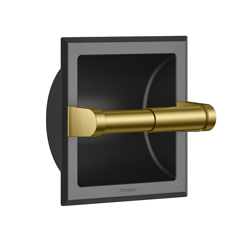 FORIOUS Recessed Toilet Paper Holder, Stainless Steel Durable Tissue Roll Holder Wall Mount for Bathroom Space Saving Design with Mounting Bracket, in Wall Toilet Paper Dispenser Insert FORIOUS Recessed Toilet Paper Holder, Stainless Steel Durable Tissue Roll Holder Wall Mount for Bathroom Space Saving Design with Mounting Bracket, in Wall Toilet Paper Dispenser Insert