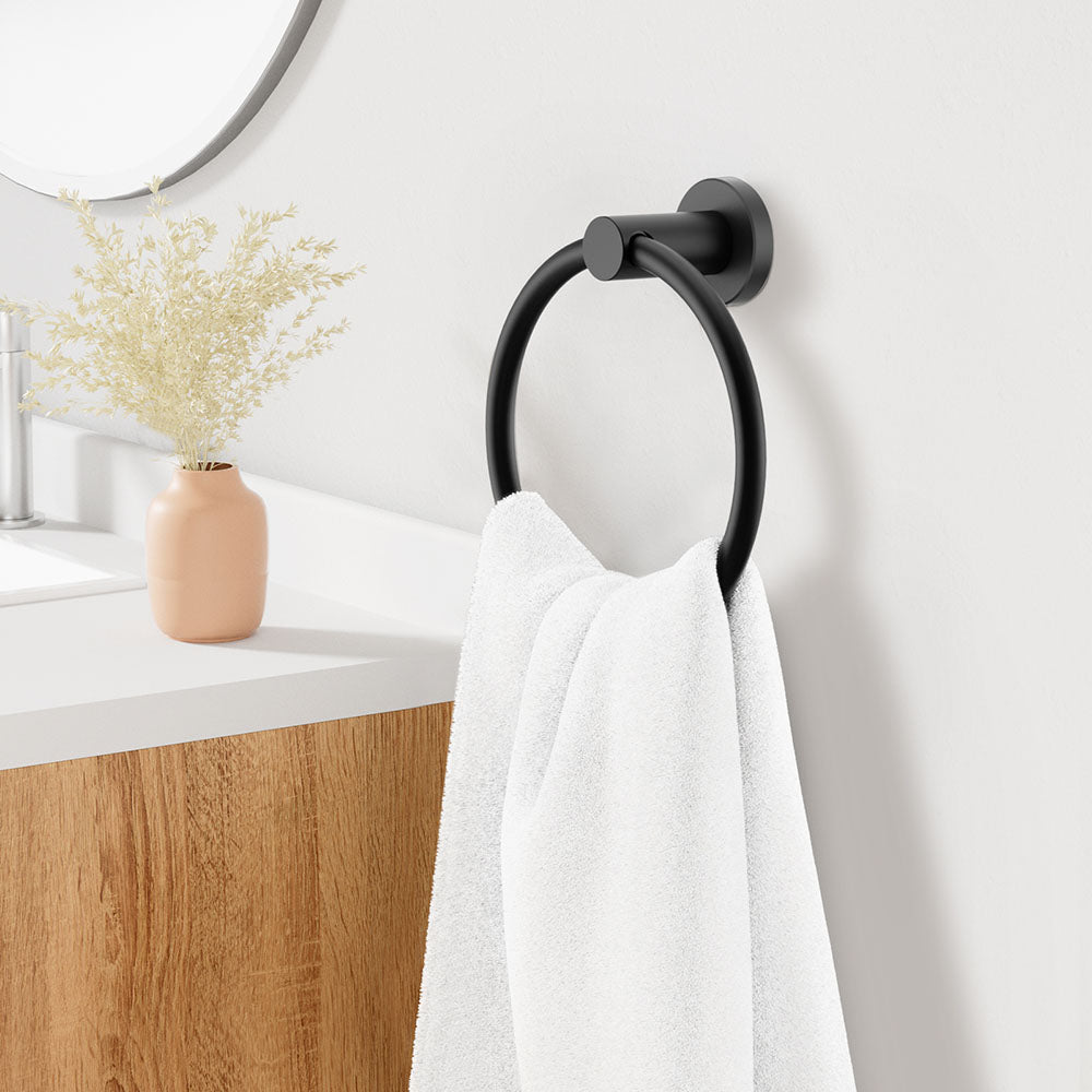 FORIOUS Towel Ring, SUS304 Stainless Steel Modern Hand Towel Holder Rack Hanger Round for Bathroom Wall Mounted, Ideal for Bath, Kitchen, RV (1, Chrome) FORIOUS Towel Ring, SUS304 Stainless Steel Modern Hand Towel Holder Rack Hanger Round for Bathroom Wall Mounted, Ideal for Bath, Kitchen, RV (1, Chrome)