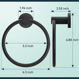 FORIOUS Towel Ring, SUS304 Stainless Steel Modern Hand Towel Holder Rack Hanger Round for Bathroom Wall Mounted, Ideal for Bath, Kitchen, RV (1, Chrome) FORIOUS Towel Ring, SUS304 Stainless Steel Modern Hand Towel Holder Rack Hanger Round for Bathroom Wall Mounted, Ideal for Bath, Kitchen, RV (1, Chrome)