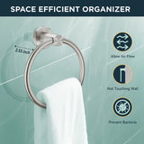 FORIOUS Towel Ring, SUS304 Stainless Steel Modern Hand Towel Holder Rack Hanger Round for Bathroom Wall Mounted, Ideal for Bath, Kitchen, RV (1, Chrome) FORIOUS Towel Ring, SUS304 Stainless Steel Modern Hand Towel Holder Rack Hanger Round for Bathroom Wall Mounted, Ideal for Bath, Kitchen, RV (1, Chrome)