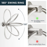FORIOUS Towel Ring, SUS304 Stainless Steel Modern Hand Towel Holder Rack Hanger Round for Bathroom Wall Mounted, Ideal for Bath, Kitchen, RV (1, Chrome) FORIOUS Towel Ring, SUS304 Stainless Steel Modern Hand Towel Holder Rack Hanger Round for Bathroom Wall Mounted, Ideal for Bath, Kitchen, RV (1, Chrome)