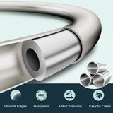 FORIOUS Towel Ring, SUS304 Stainless Steel Modern Hand Towel Holder Rack Hanger Round for Bathroom Wall Mounted, Ideal for Bath, Kitchen, RV (1, Chrome) FORIOUS Towel Ring, SUS304 Stainless Steel Modern Hand Towel Holder Rack Hanger Round for Bathroom Wall Mounted, Ideal for Bath, Kitchen, RV (1, Chrome)