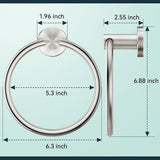 FORIOUS Towel Ring, SUS304 Stainless Steel Modern Hand Towel Holder Rack Hanger Round for Bathroom Wall Mounted, Ideal for Bath, Kitchen, RV (1, Chrome) FORIOUS Towel Ring, SUS304 Stainless Steel Modern Hand Towel Holder Rack Hanger Round for Bathroom Wall Mounted, Ideal for Bath, Kitchen, RV (1, Chrome)