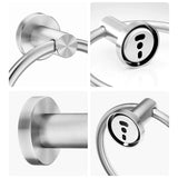 FORIOUS Towel Ring, SUS304 Stainless Steel Modern Hand Towel Holder Rack Hanger Round for Bathroom Wall Mounted, Ideal for Bath, Kitchen, RV (1, Chrome) FORIOUS Towel Ring, SUS304 Stainless Steel Modern Hand Towel Holder Rack Hanger Round for Bathroom Wall Mounted, Ideal for Bath, Kitchen, RV (1, Chrome)