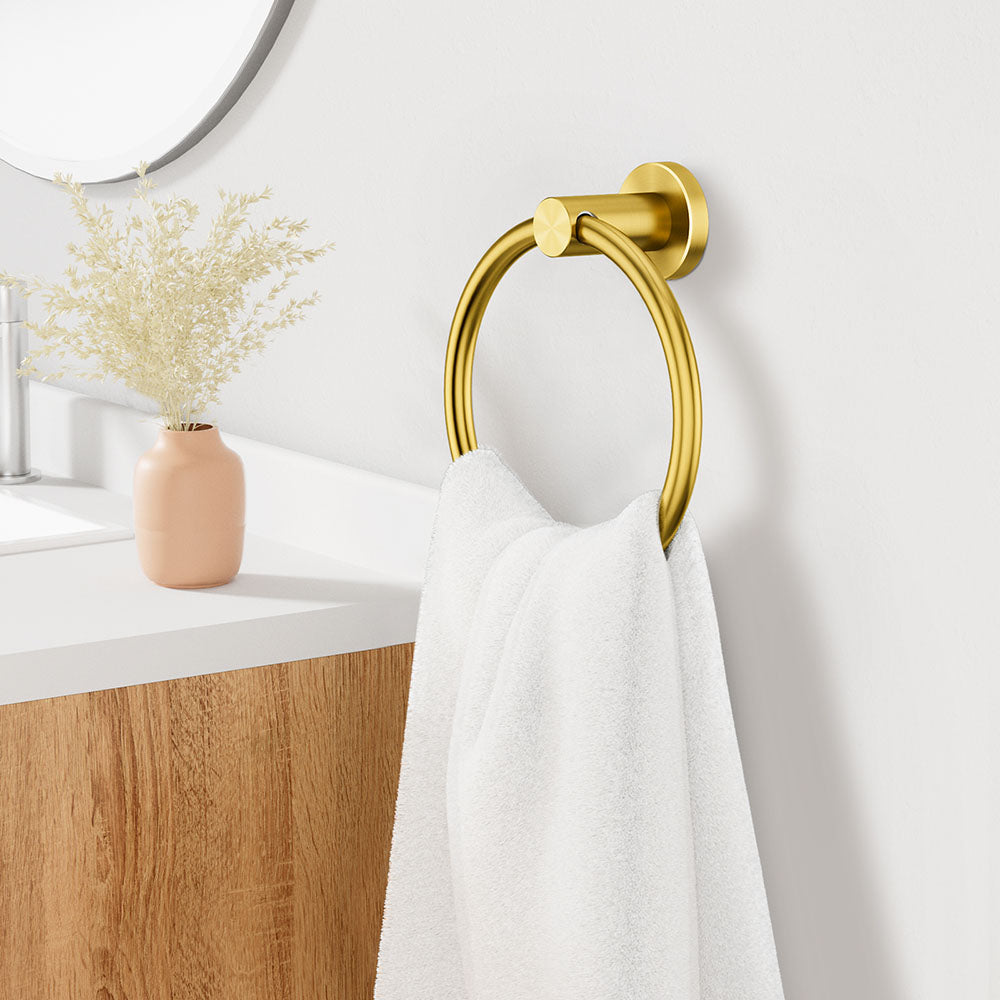 FORIOUS Towel Ring, SUS304 Stainless Steel Modern Hand Towel Holder Rack Hanger Round for Bathroom Wall Mounted, Ideal for Bath, Kitchen, RV (1, Chrome) FORIOUS Towel Ring, SUS304 Stainless Steel Modern Hand Towel Holder Rack Hanger Round for Bathroom Wall Mounted, Ideal for Bath, Kitchen, RV (1, Chrome)