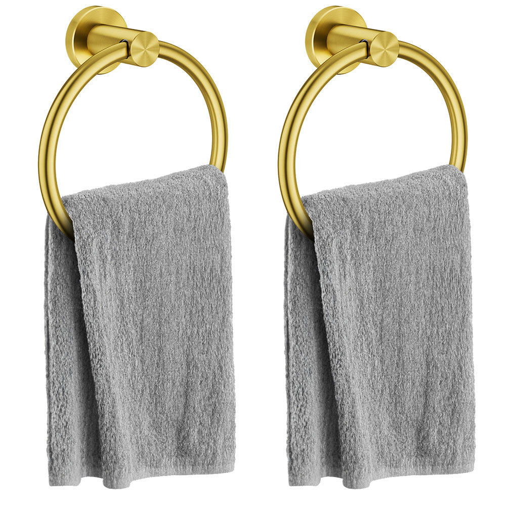 FORIOUS Towel Ring, SUS304 Stainless Steel Modern Hand Towel Holder Rack Hanger Round for Bathroom Wall Mounted, Ideal for Bath, Kitchen, RV (1, Chrome) FORIOUS Towel Ring, SUS304 Stainless Steel Modern Hand Towel Holder Rack Hanger Round for Bathroom Wall Mounted, Ideal for Bath, Kitchen, RV (1, Chrome)