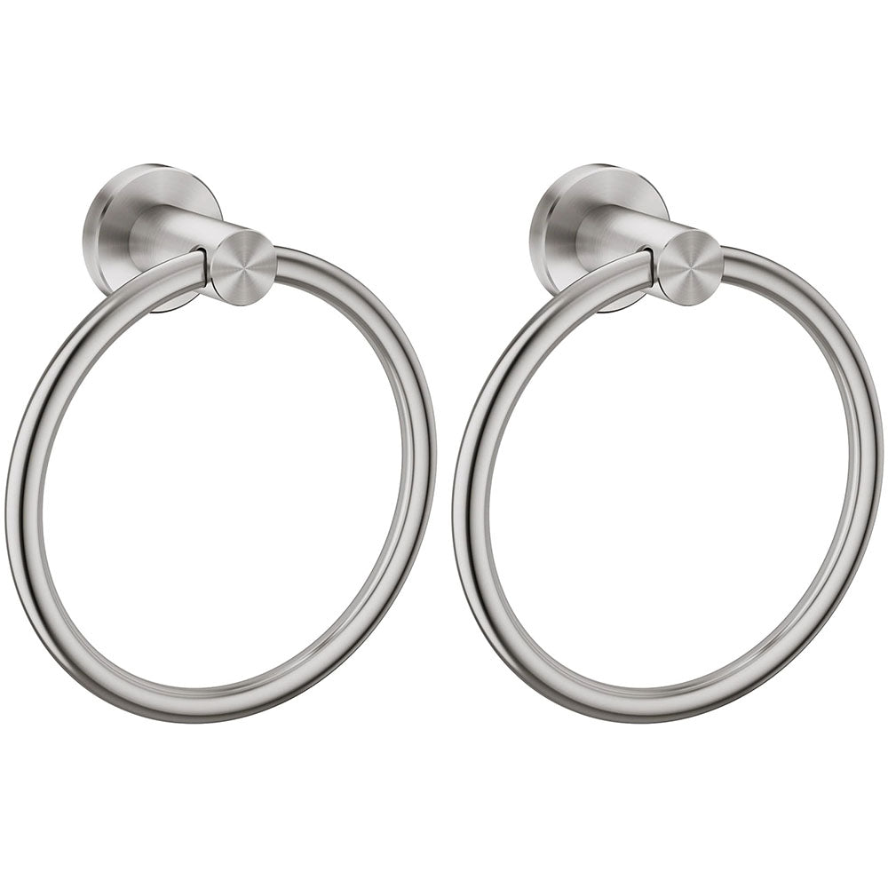 FORIOUS Towel Ring, SUS304 Stainless Steel Modern Hand Towel Holder Rack Hanger Round for Bathroom Wall Mounted, Ideal for Bath, Kitchen, RV (1, Chrome) FORIOUS Towel Ring, SUS304 Stainless Steel Modern Hand Towel Holder Rack Hanger Round for Bathroom Wall Mounted, Ideal for Bath, Kitchen, RV (1, Chrome)