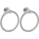 FORIOUS Towel Ring, SUS304 Stainless Steel Modern Hand Towel Holder Rack Hanger Round for Bathroom Wall Mounted, Ideal for Bath, Kitchen, RV (1, Chrome) FORIOUS Towel Ring, SUS304 Stainless Steel Modern Hand Towel Holder Rack Hanger Round for Bathroom Wall Mounted, Ideal for Bath, Kitchen, RV (1, Chrome)