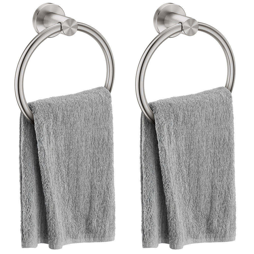 FORIOUS Towel Ring, SUS304 Stainless Steel Modern Hand Towel Holder Rack Hanger Round for Bathroom Wall Mounted, Ideal for Bath, Kitchen, RV (1, Chrome) FORIOUS Towel Ring, SUS304 Stainless Steel Modern Hand Towel Holder Rack Hanger Round for Bathroom Wall Mounted, Ideal for Bath, Kitchen, RV (1, Chrome)
