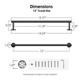 FORIOUS Towel Bar Wall Mounted, Stainless Steel Towel Racks for Bathroom, Includes Wall Mounting Hardware FORIOUS Towel Bar Wall Mounted, Stainless Steel Towel Racks for Bathroom, Includes Wall Mounting Hardware