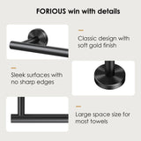 FORIOUS Towel Bar Wall Mounted, Stainless Steel Towel Racks for Bathroom, Includes Wall Mounting Hardware FORIOUS Towel Bar Wall Mounted, Stainless Steel Towel Racks for Bathroom, Includes Wall Mounting Hardware
