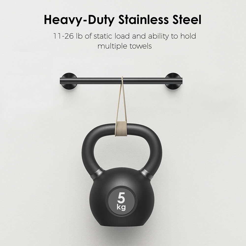 FORIOUS Towel Bar Wall Mounted, Stainless Steel Towel Racks for Bathroom, Includes Wall Mounting Hardware FORIOUS Towel Bar Wall Mounted, Stainless Steel Towel Racks for Bathroom, Includes Wall Mounting Hardware