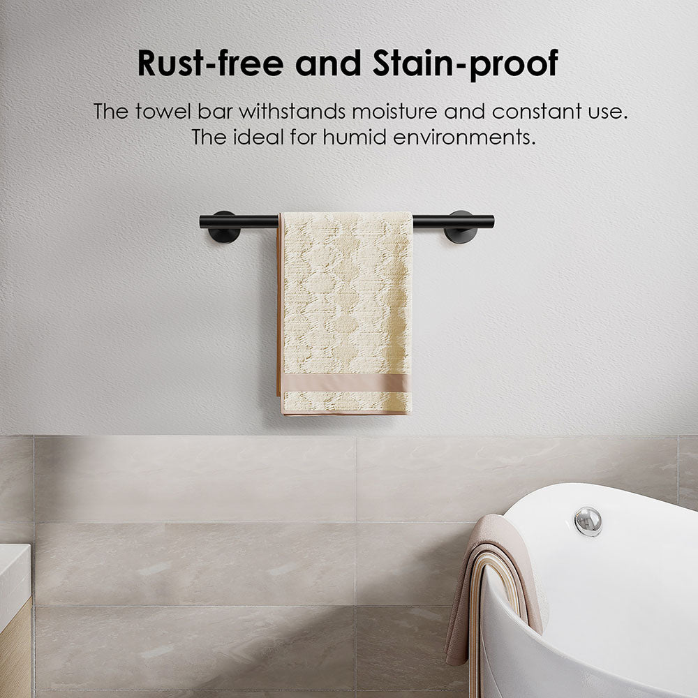 FORIOUS Towel Bar Wall Mounted, Stainless Steel Towel Racks for Bathroom, Includes Wall Mounting Hardware FORIOUS Towel Bar Wall Mounted, Stainless Steel Towel Racks for Bathroom, Includes Wall Mounting Hardware