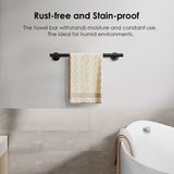 FORIOUS Towel Bar Wall Mounted, Stainless Steel Towel Racks for Bathroom, Includes Wall Mounting Hardware FORIOUS Towel Bar Wall Mounted, Stainless Steel Towel Racks for Bathroom, Includes Wall Mounting Hardware