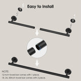 FORIOUS Towel Bar Wall Mounted, Stainless Steel Towel Racks for Bathroom, Includes Wall Mounting Hardware FORIOUS Towel Bar Wall Mounted, Stainless Steel Towel Racks for Bathroom, Includes Wall Mounting Hardware