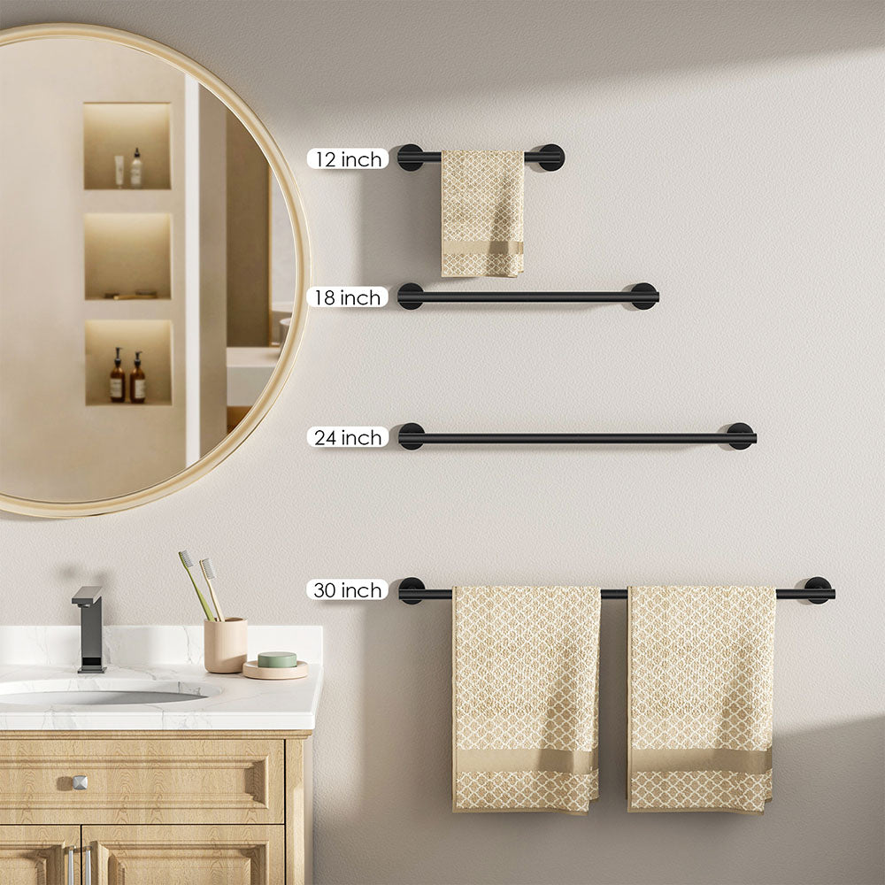 FORIOUS Towel Bar Wall Mounted, Stainless Steel Towel Racks for Bathroom, Includes Wall Mounting Hardware FORIOUS Towel Bar Wall Mounted, Stainless Steel Towel Racks for Bathroom, Includes Wall Mounting Hardware