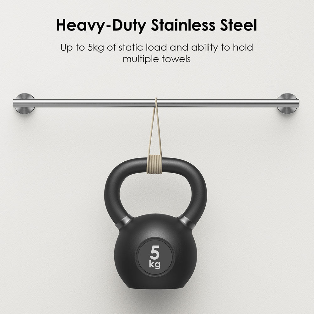 FORIOUS Towel Bar Wall Mounted, Stainless Steel Towel Racks for Bathroom, Includes Wall Mounting Hardware FORIOUS Towel Bar Wall Mounted, Stainless Steel Towel Racks for Bathroom, Includes Wall Mounting Hardware