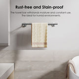 FORIOUS Towel Bar Wall Mounted, Stainless Steel Towel Racks for Bathroom, Includes Wall Mounting Hardware FORIOUS Towel Bar Wall Mounted, Stainless Steel Towel Racks for Bathroom, Includes Wall Mounting Hardware