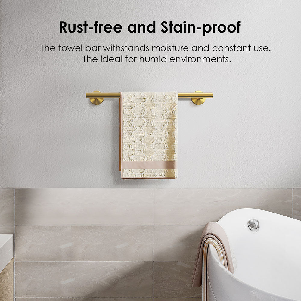 FORIOUS Towel Bar Wall Mounted, Stainless Steel Towel Racks for Bathroom, Includes Wall Mounting Hardware FORIOUS Towel Bar Wall Mounted, Stainless Steel Towel Racks for Bathroom, Includes Wall Mounting Hardware