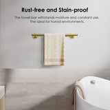 FORIOUS Towel Bar Wall Mounted, Stainless Steel Towel Racks for Bathroom, Includes Wall Mounting Hardware FORIOUS Towel Bar Wall Mounted, Stainless Steel Towel Racks for Bathroom, Includes Wall Mounting Hardware