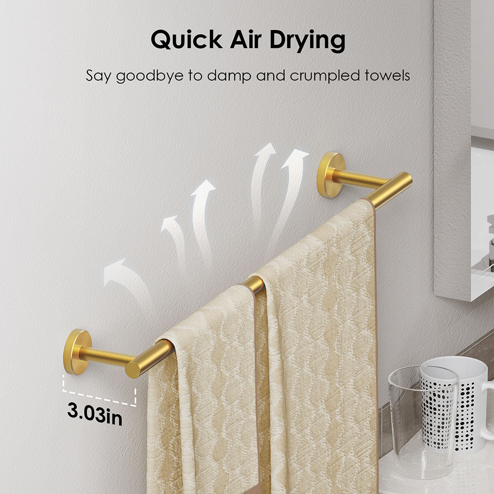 FORIOUS Towel Bar Wall Mounted, Stainless Steel Towel Racks for Bathroom, Includes Wall Mounting Hardware FORIOUS Towel Bar Wall Mounted, Stainless Steel Towel Racks for Bathroom, Includes Wall Mounting Hardware