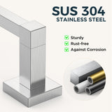 FORIOUS Toilet Paper Holder and Towel Ring Set, Pivoting Toilet Paper Holder Wall Mount, Sus304 Stainless Steel Bathroom Tissue Holder, Modern Bathroom Hardware Set FORIOUS Toilet Paper Holder and Towel Ring Set, Pivoting Toilet Paper Holder Wall Mount, Sus304 Stainless Steel Bathroom Tissue Holder, Modern Bathroom Hardware Set