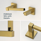 FORIOUS Toilet Paper Holder and Towel Ring Set, Pivoting Toilet Paper Holder Wall Mount, Sus304 Stainless Steel Bathroom Tissue Holder, Modern Bathroom Hardware Set FORIOUS Toilet Paper Holder and Towel Ring Set, Pivoting Toilet Paper Holder Wall Mount, Sus304 Stainless Steel Bathroom Tissue Holder, Modern Bathroom Hardware Set