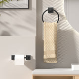 FORIOUS Toilet Paper Holder and Towel Ring Set, Pivoting Toilet Paper Holder Wall Mount, Sus304 Stainless Steel Bathroom Tissue Holder, Modern Bathroom Hardware Set FORIOUS Toilet Paper Holder and Towel Ring Set, Pivoting Toilet Paper Holder Wall Mount, Sus304 Stainless Steel Bathroom Tissue Holder, Modern Bathroom Hardware Set