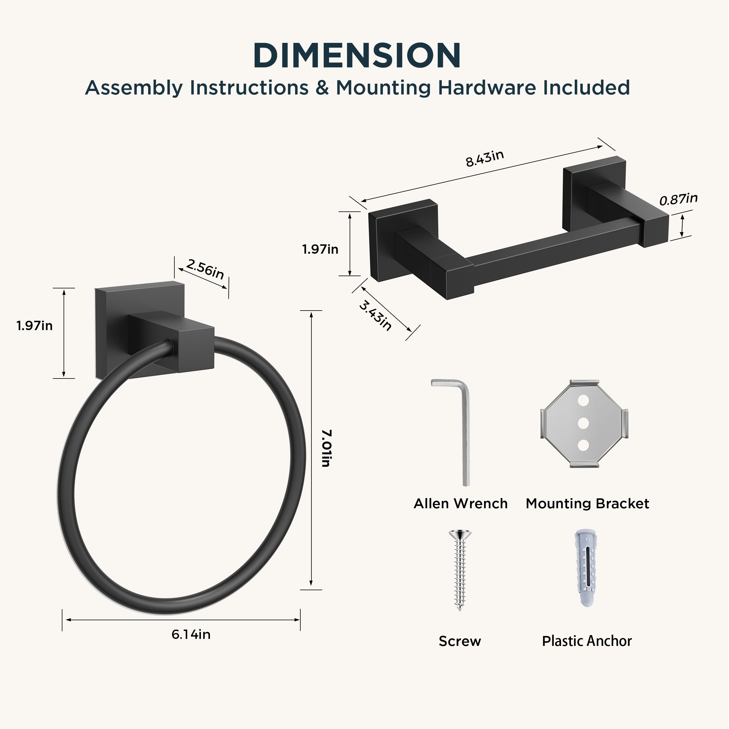 FORIOUS Toilet Paper Holder and Towel Ring Set, Pivoting Toilet Paper Holder Wall Mount, Sus304 Stainless Steel Bathroom Tissue Holder, Modern Bathroom Hardware Set FORIOUS Toilet Paper Holder and Towel Ring Set, Pivoting Toilet Paper Holder Wall Mount, Sus304 Stainless Steel Bathroom Tissue Holder, Modern Bathroom Hardware Set