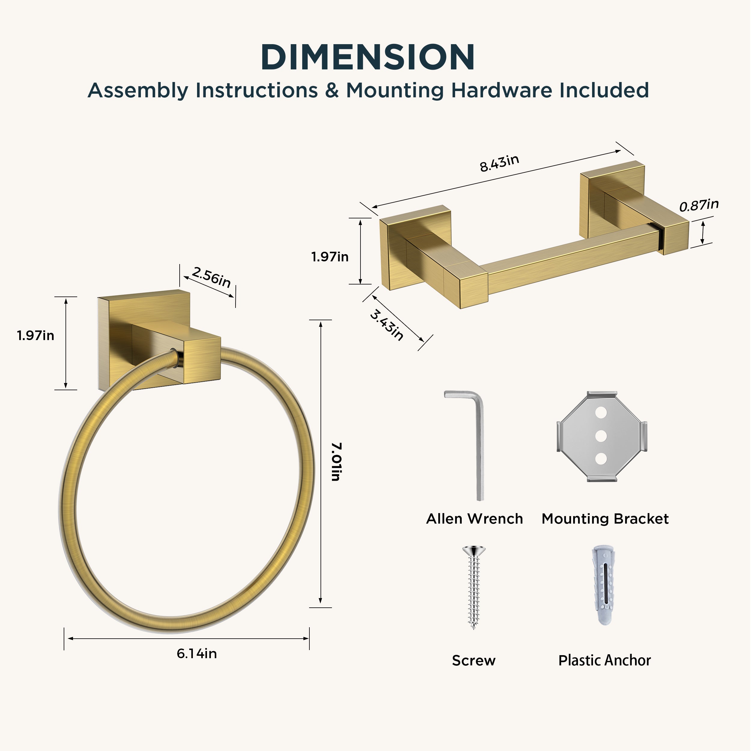 FORIOUS Toilet Paper Holder and Towel Ring Set, Pivoting Toilet Paper Holder Wall Mount, Sus304 Stainless Steel Bathroom Tissue Holder, Modern Bathroom Hardware Set FORIOUS Toilet Paper Holder and Towel Ring Set, Pivoting Toilet Paper Holder Wall Mount, Sus304 Stainless Steel Bathroom Tissue Holder, Modern Bathroom Hardware Set