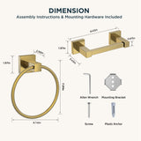 FORIOUS Toilet Paper Holder and Towel Ring Set, Pivoting Toilet Paper Holder Wall Mount, Sus304 Stainless Steel Bathroom Tissue Holder, Modern Bathroom Hardware Set FORIOUS Toilet Paper Holder and Towel Ring Set, Pivoting Toilet Paper Holder Wall Mount, Sus304 Stainless Steel Bathroom Tissue Holder, Modern Bathroom Hardware Set