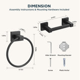 FORIOUS Toilet Paper Holder and Towel Ring Set, Pivoting Toilet Paper Holder Wall Mount, Sus304 Stainless Steel Bathroom Tissue Holder, Modern Bathroom Hardware Set FORIOUS Toilet Paper Holder and Towel Ring Set, Pivoting Toilet Paper Holder Wall Mount, Sus304 Stainless Steel Bathroom Tissue Holder, Modern Bathroom Hardware Set