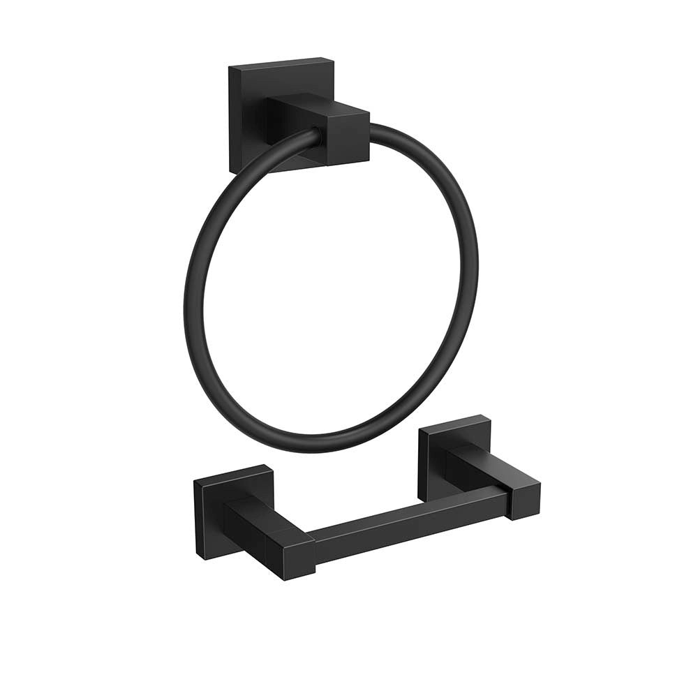 FORIOUS Toilet Paper Holder and Towel Ring Set, Pivoting Toilet Paper Holder Wall Mount, Sus304 Stainless Steel Bathroom Tissue Holder, Modern Bathroom Hardware Set FORIOUS Toilet Paper Holder and Towel Ring Set, Pivoting Toilet Paper Holder Wall Mount, Sus304 Stainless Steel Bathroom Tissue Holder, Modern Bathroom Hardware Set