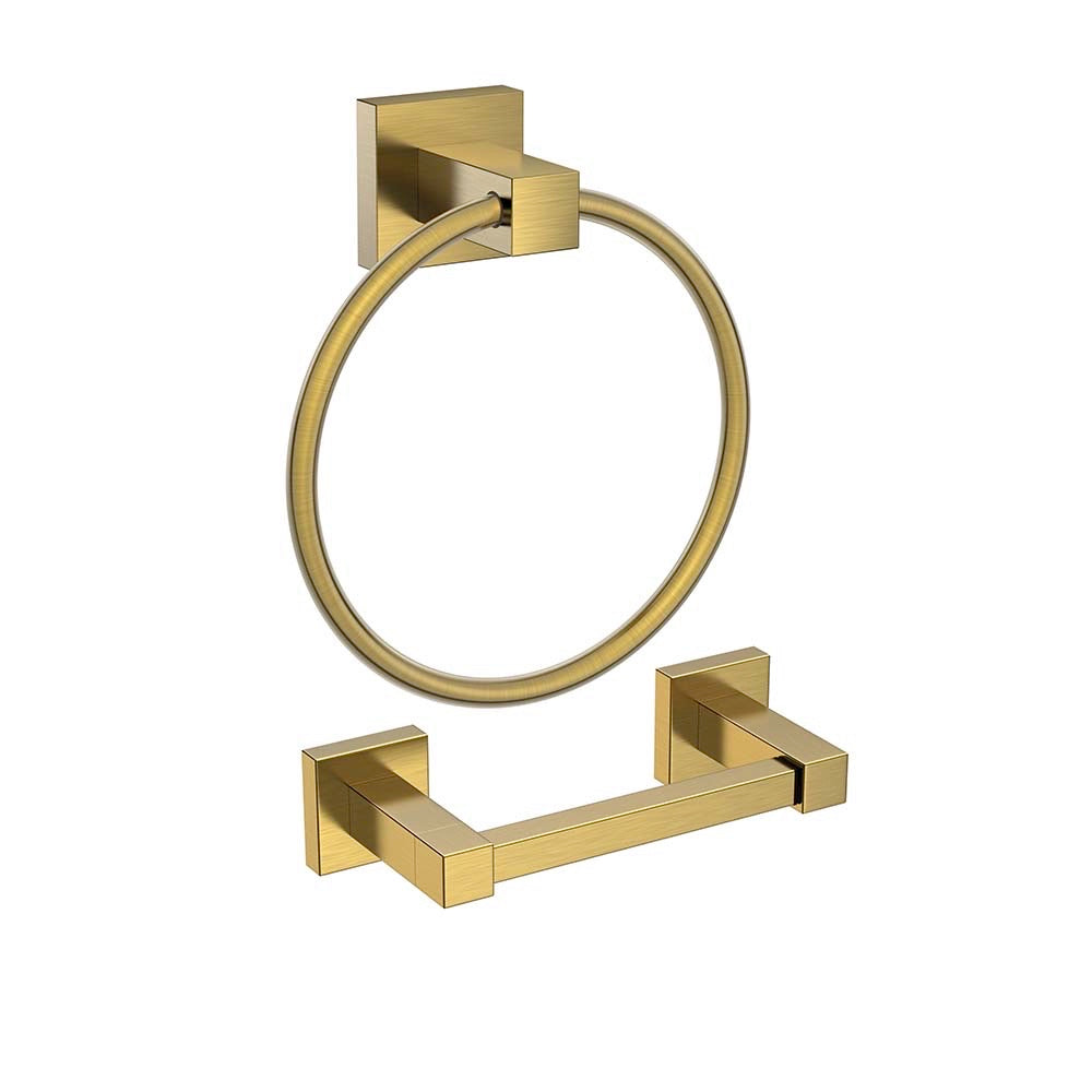 FORIOUS Toilet Paper Holder and Towel Ring Set, Pivoting Toilet Paper Holder Wall Mount, Sus304 Stainless Steel Bathroom Tissue Holder, Modern Bathroom Hardware Set FORIOUS Toilet Paper Holder and Towel Ring Set, Pivoting Toilet Paper Holder Wall Mount, Sus304 Stainless Steel Bathroom Tissue Holder, Modern Bathroom Hardware Set