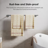 FORIOUS Bathroom Hardware Accessories Set Matte Black, SUS304 Stainless Steel 24 Inch Towel Bar Set, Modern Towel Racks Holder for Bathroom Wall Mounted, 4 Pieces FORIOUS Bathroom Hardware Accessories Set Matte Black, SUS304 Stainless Steel 24 Inch Towel Bar Set, Modern Towel Racks Holder for Bathroom Wall Mounted, 4 Pieces