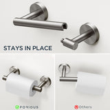 FORIOUS Bathroom Hardware Accessories Set Matte Black, SUS304 Stainless Steel 24 Inch Towel Bar Set, Modern Towel Racks Holder for Bathroom Wall Mounted, 4 Pieces FORIOUS Bathroom Hardware Accessories Set Matte Black, SUS304 Stainless Steel 24 Inch Towel Bar Set, Modern Towel Racks Holder for Bathroom Wall Mounted, 4 Pieces