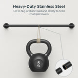 FORIOUS Bathroom Hardware Accessories Set Matte Black, SUS304 Stainless Steel 24 Inch Towel Bar Set, Modern Towel Racks Holder for Bathroom Wall Mounted, 4 Pieces FORIOUS Bathroom Hardware Accessories Set Matte Black, SUS304 Stainless Steel 24 Inch Towel Bar Set, Modern Towel Racks Holder for Bathroom Wall Mounted, 4 Pieces