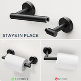 FORIOUS Bathroom Hardware Accessories Set Matte Black, SUS304 Stainless Steel 24 Inch Towel Bar Set, Modern Towel Racks Holder for Bathroom Wall Mounted, 4 Pieces FORIOUS Bathroom Hardware Accessories Set Matte Black, SUS304 Stainless Steel 24 Inch Towel Bar Set, Modern Towel Racks Holder for Bathroom Wall Mounted, 4 Pieces