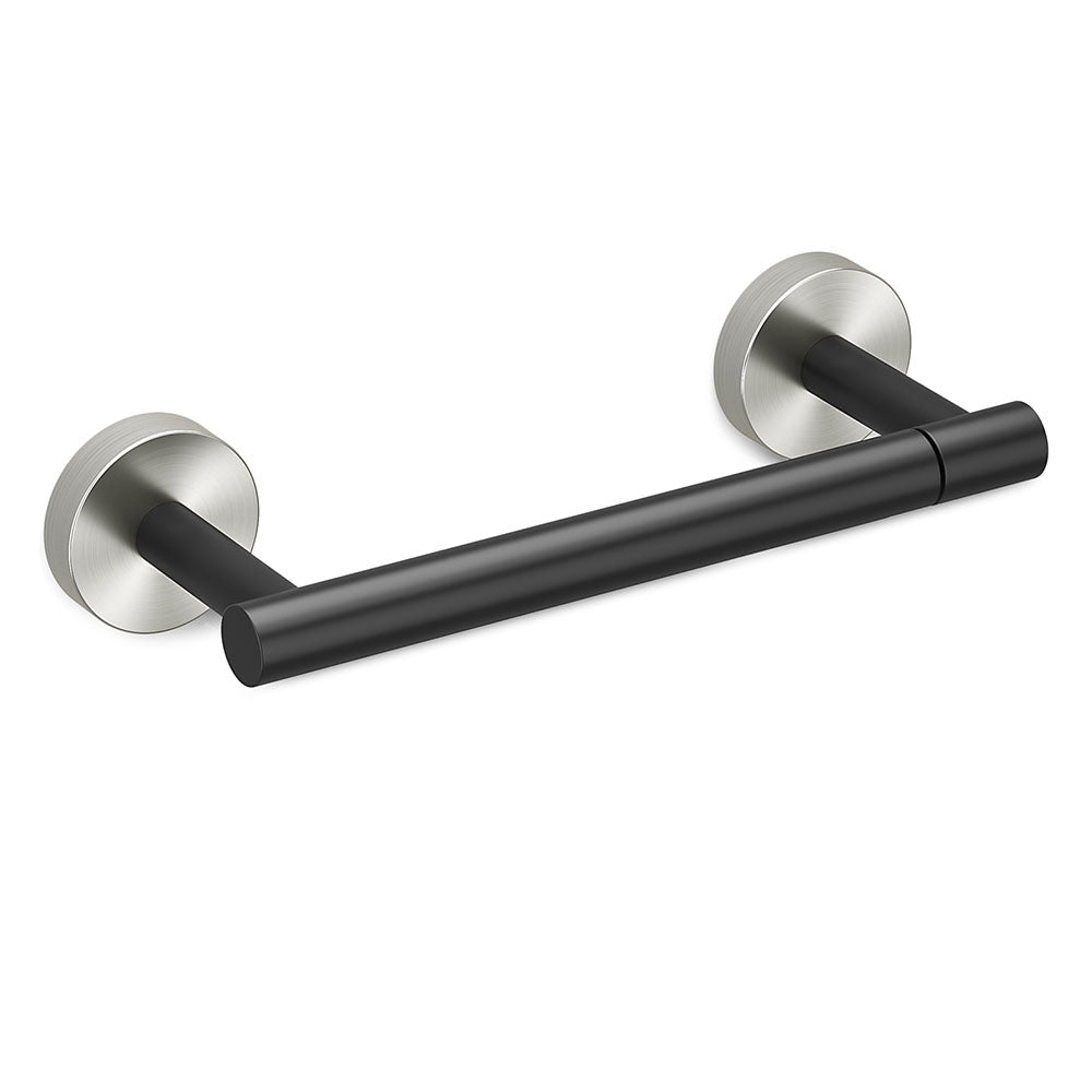 FORIOUS Black Toilet Paper Holder Wall Mount, Double Post Pivoting Bathroom Tissue Roll Holder, Stainless Steel Rustproof Wall Mounted Modern Commercial Toilet Paper Dispenser, Matte Black FORIOUS Black Toilet Paper Holder Wall Mount, Double Post Pivoting Bathroom Tissue Roll Holder, Stainless Steel Rustproof Wall Mounted Modern Commercial Toilet Paper Dispenser, Matte Black