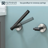 FORIOUS Black Toilet Paper Holder Wall Mount, Double Post Pivoting Bathroom Tissue Roll Holder, Stainless Steel Rustproof Wall Mounted Modern Commercial Toilet Paper Dispenser, Matte Black FORIOUS Black Toilet Paper Holder Wall Mount, Double Post Pivoting Bathroom Tissue Roll Holder, Stainless Steel Rustproof Wall Mounted Modern Commercial Toilet Paper Dispenser, Matte Black