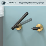 FORIOUS Black Toilet Paper Holder Wall Mount, Double Post Pivoting Bathroom Tissue Roll Holder, Stainless Steel Rustproof Wall Mounted Modern Commercial Toilet Paper Dispenser, Matte Black FORIOUS Black Toilet Paper Holder Wall Mount, Double Post Pivoting Bathroom Tissue Roll Holder, Stainless Steel Rustproof Wall Mounted Modern Commercial Toilet Paper Dispenser, Matte Black