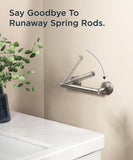 FORIOUS Black Toilet Paper Holder Wall Mount, Double Post Pivoting Bathroom Tissue Roll Holder, Stainless Steel Rustproof Wall Mounted Modern Commercial Toilet Paper Dispenser, Matte Black FORIOUS Black Toilet Paper Holder Wall Mount, Double Post Pivoting Bathroom Tissue Roll Holder, Stainless Steel Rustproof Wall Mounted Modern Commercial Toilet Paper Dispenser, Matte Black