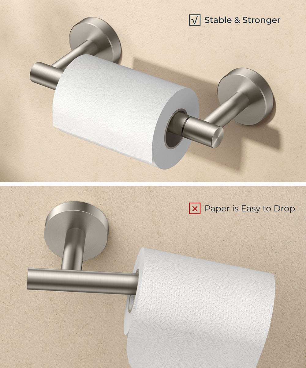 FORIOUS Black Toilet Paper Holder Wall Mount, Double Post Pivoting Bathroom Tissue Roll Holder, Stainless Steel Rustproof Wall Mounted Modern Commercial Toilet Paper Dispenser, Matte Black FORIOUS Black Toilet Paper Holder Wall Mount, Double Post Pivoting Bathroom Tissue Roll Holder, Stainless Steel Rustproof Wall Mounted Modern Commercial Toilet Paper Dispenser, Matte Black