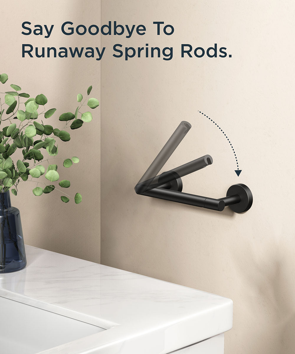 FORIOUS Black Toilet Paper Holder Wall Mount, Double Post Pivoting Bathroom Tissue Roll Holder, Stainless Steel Rustproof Wall Mounted Modern Commercial Toilet Paper Dispenser, Matte Black FORIOUS Black Toilet Paper Holder Wall Mount, Double Post Pivoting Bathroom Tissue Roll Holder, Stainless Steel Rustproof Wall Mounted Modern Commercial Toilet Paper Dispenser, Matte Black