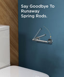 FORIOUS Black Toilet Paper Holder Wall Mount, Double Post Pivoting Bathroom Tissue Roll Holder, Stainless Steel Rustproof Wall Mounted Modern Commercial Toilet Paper Dispenser, Matte Black FORIOUS Black Toilet Paper Holder Wall Mount, Double Post Pivoting Bathroom Tissue Roll Holder, Stainless Steel Rustproof Wall Mounted Modern Commercial Toilet Paper Dispenser, Matte Black