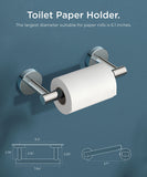 FORIOUS Black Toilet Paper Holder Wall Mount, Double Post Pivoting Bathroom Tissue Roll Holder, Stainless Steel Rustproof Wall Mounted Modern Commercial Toilet Paper Dispenser, Matte Black FORIOUS Black Toilet Paper Holder Wall Mount, Double Post Pivoting Bathroom Tissue Roll Holder, Stainless Steel Rustproof Wall Mounted Modern Commercial Toilet Paper Dispenser, Matte Black
