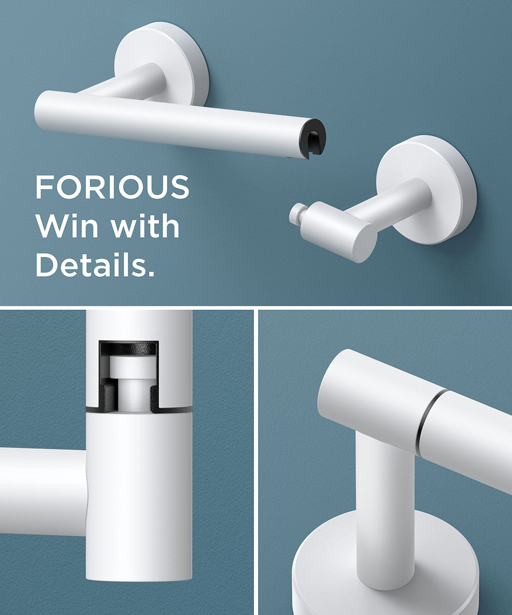 FORIOUS Black Toilet Paper Holder Wall Mount, Double Post Pivoting Bathroom Tissue Roll Holder, Stainless Steel Rustproof Wall Mounted Modern Commercial Toilet Paper Dispenser, Matte Black FORIOUS Black Toilet Paper Holder Wall Mount, Double Post Pivoting Bathroom Tissue Roll Holder, Stainless Steel Rustproof Wall Mounted Modern Commercial Toilet Paper Dispenser, Matte Black