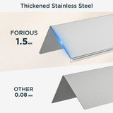 FORIOUS Double Toilet Paper Holder with Shelf, Wall Mount Tissue Roll Holder for Bathroom, 304 Stainless Steel Commercial Toilet Paper Dispenser with Phone Shelf, Brushed Nickel FORIOUS Double Toilet Paper Holder with Shelf, Wall Mount Tissue Roll Holder for Bathroom, 304 Stainless Steel Commercial Toilet Paper Dispenser with Phone Shelf, Brushed Nickel