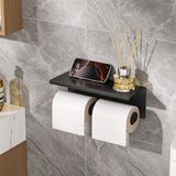 FORIOUS Double Toilet Paper Holder with Shelf, Wall Mount Tissue Roll Holder for Bathroom, 304 Stainless Steel Commercial Toilet Paper Dispenser with Phone Shelf, Brushed Nickel FORIOUS Double Toilet Paper Holder with Shelf, Wall Mount Tissue Roll Holder for Bathroom, 304 Stainless Steel Commercial Toilet Paper Dispenser with Phone Shelf, Brushed Nickel