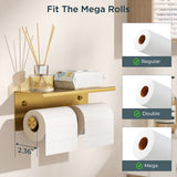 FORIOUS Double Toilet Paper Holder with Shelf, Wall Mount Tissue Roll Holder for Bathroom, 304 Stainless Steel Commercial Toilet Paper Dispenser with Phone Shelf, Brushed Nickel FORIOUS Double Toilet Paper Holder with Shelf, Wall Mount Tissue Roll Holder for Bathroom, 304 Stainless Steel Commercial Toilet Paper Dispenser with Phone Shelf, Brushed Nickel